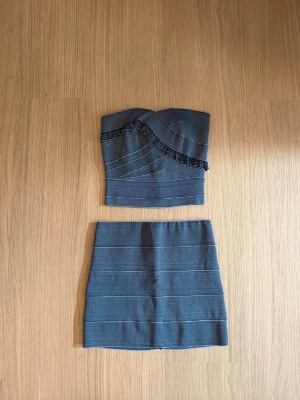High-Waist Bandage Two Piece Outfit